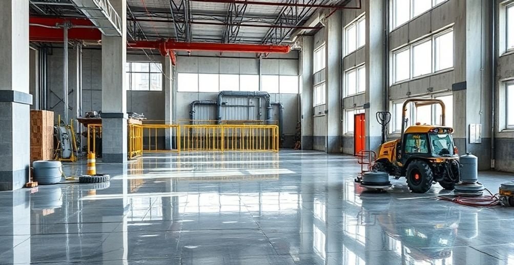 Fabrika Zeminleri İçin Optimum Çözüm Beton Silim Parlatma