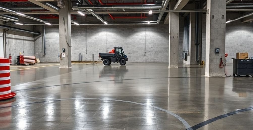 A V M Zeminlerinde Beton Parlatma Estetik ve Kolay Temizlenebilirlik